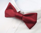    NM szatén köthető csokornyakkendő - Bordó